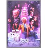 DOCTOR WHO - COLIN BAKER - SIGNED A3 COLOUR POSTER