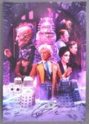 DOCTOR WHO - COLIN BAKER - SIGNED A3 COLOUR POSTER