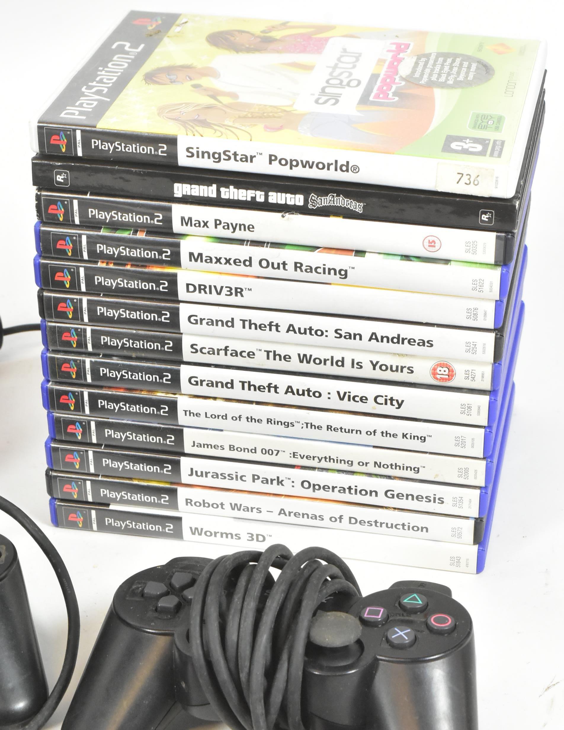 RETRO GAMING - SONY PLAYSTATION 2 BUNDLE WITH GAMES - Image 2 of 5