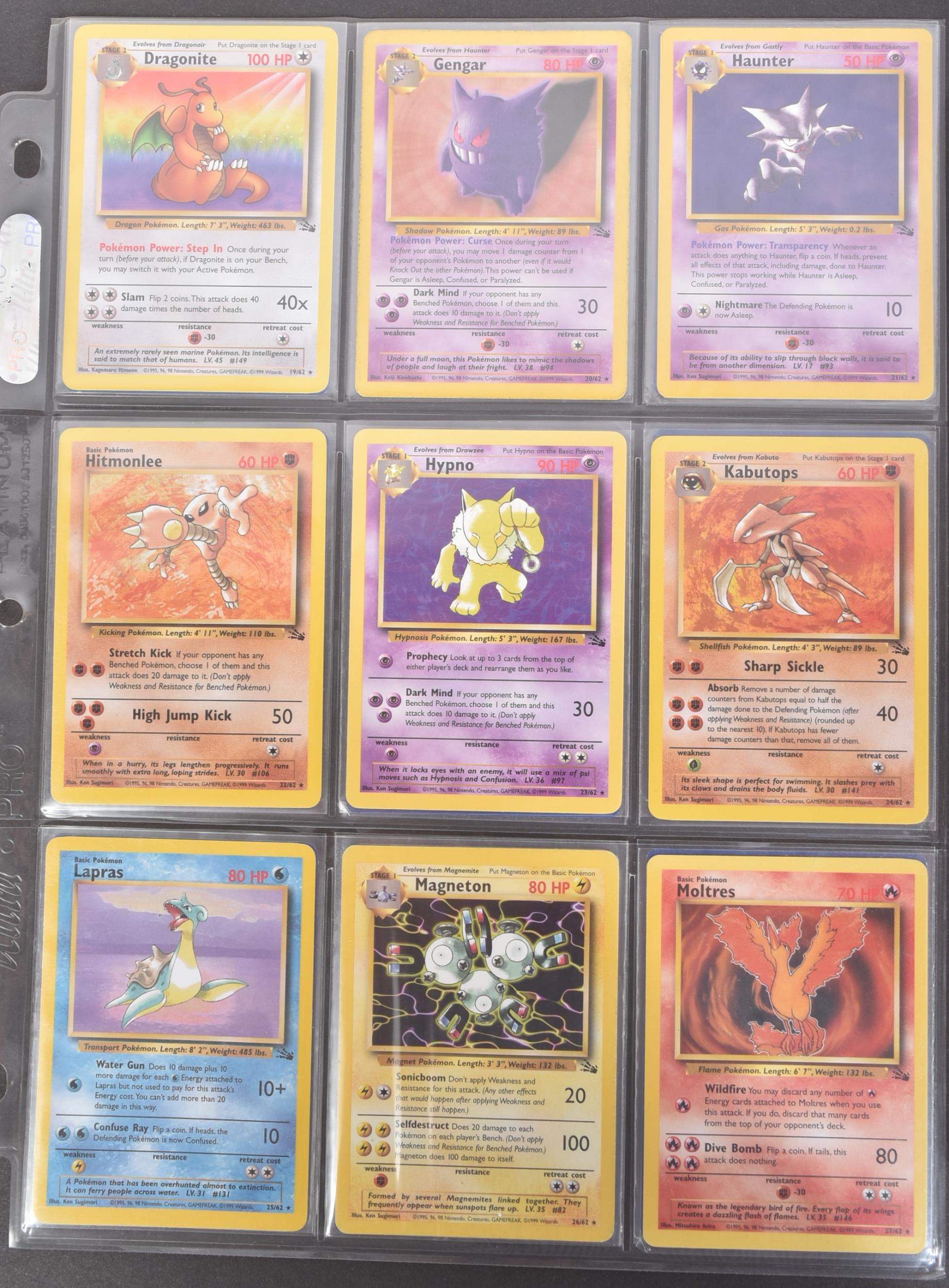 POKEMON TRADING CARD GAME - COMPLETE SET OF POKEMON WIZARDS OF THE COAST FOSSIL SET - Image 2 of 11