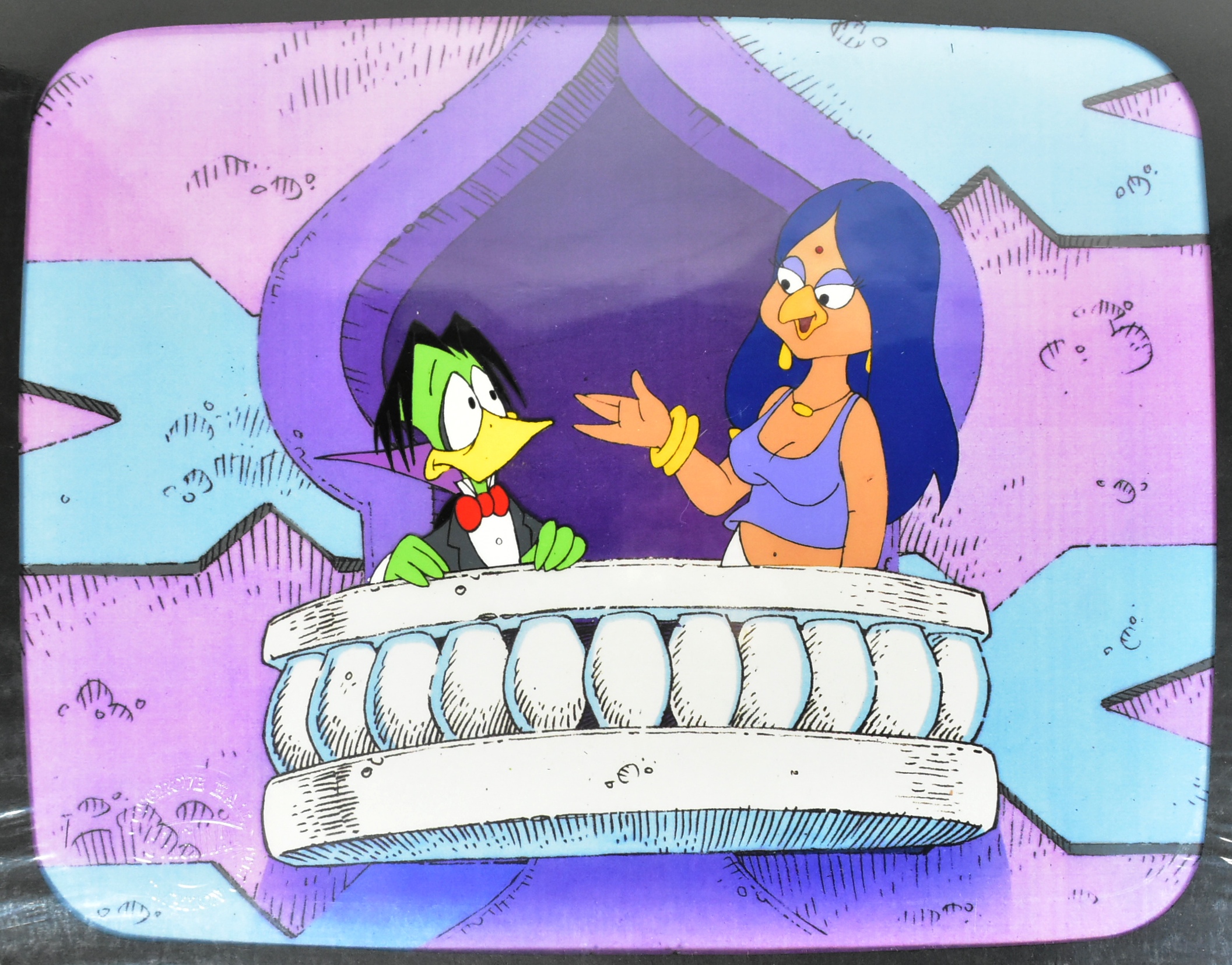 COUNT DUCKULA - X4 ORIGINAL COSGROVE HALL ANIMATION FILM CELLS - Image 5 of 5