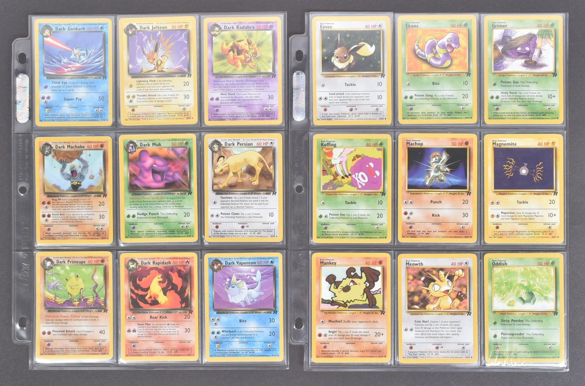 POKEMON TRADING CARD GAME - COMPLETE SET OF POKEMON WIZARDS OF THE COAST TEAM ROCKET SET - Bild 7 aus 14