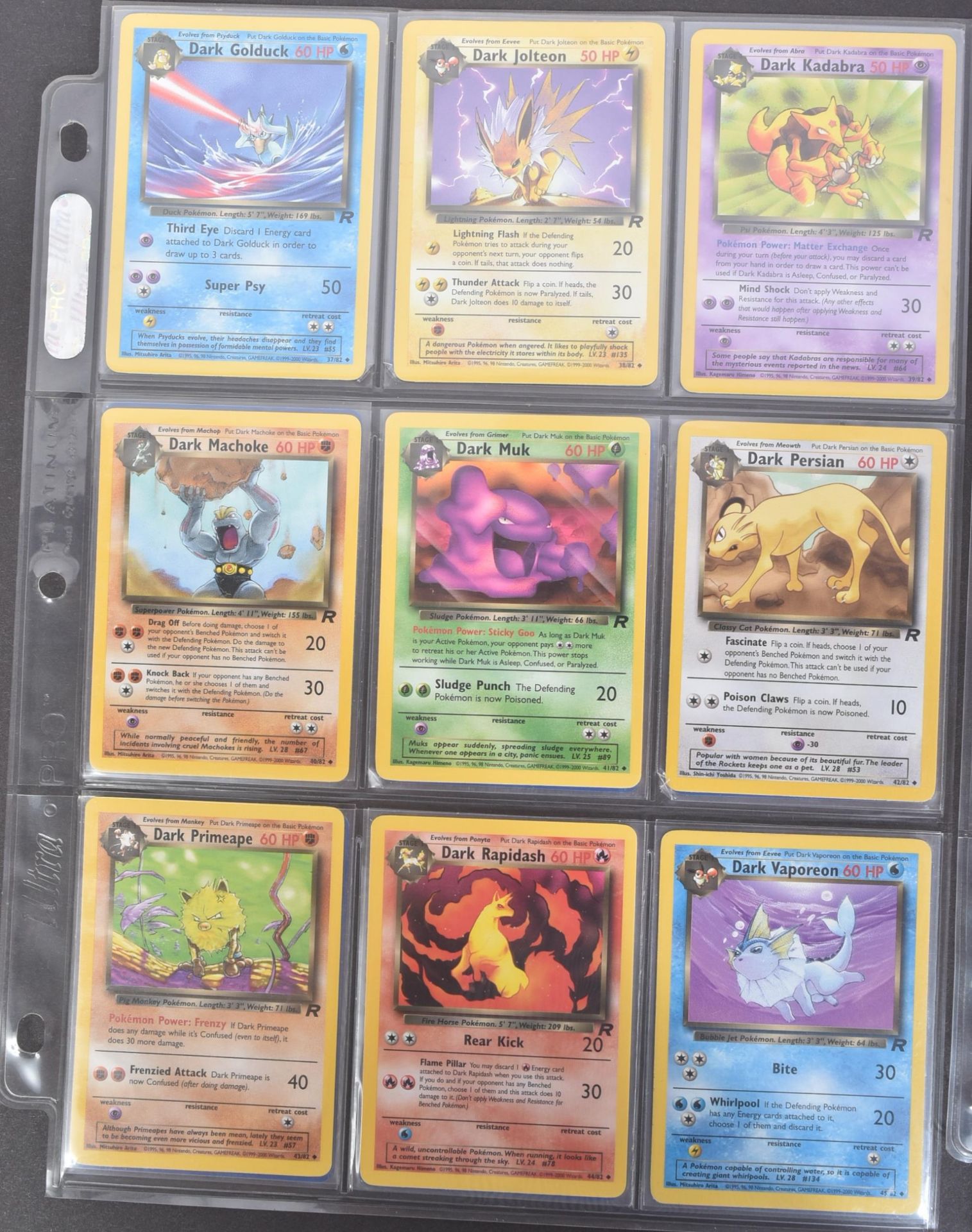 POKEMON TRADING CARD GAME - COMPLETE SET OF POKEMON WIZARDS OF THE COAST TEAM ROCKET SET - Bild 8 aus 14