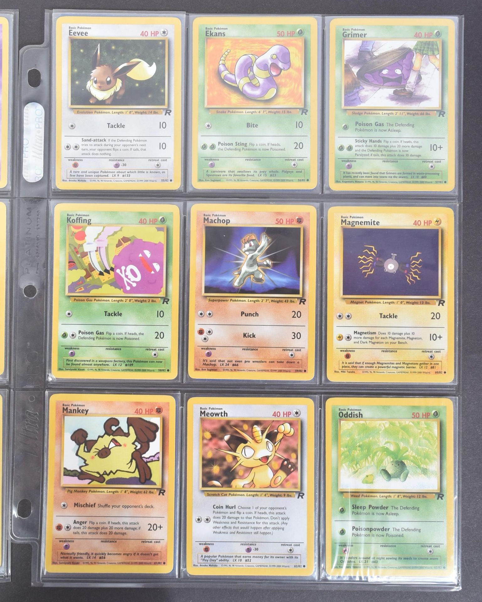 POKEMON TRADING CARD GAME - COMPLETE SET OF POKEMON WIZARDS OF THE COAST TEAM ROCKET SET - Bild 9 aus 14