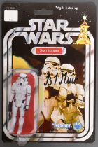 STAR WARS - BRIAN MUIR (SCULPTOR) - SIGNED CARDED ACTION FIGURE