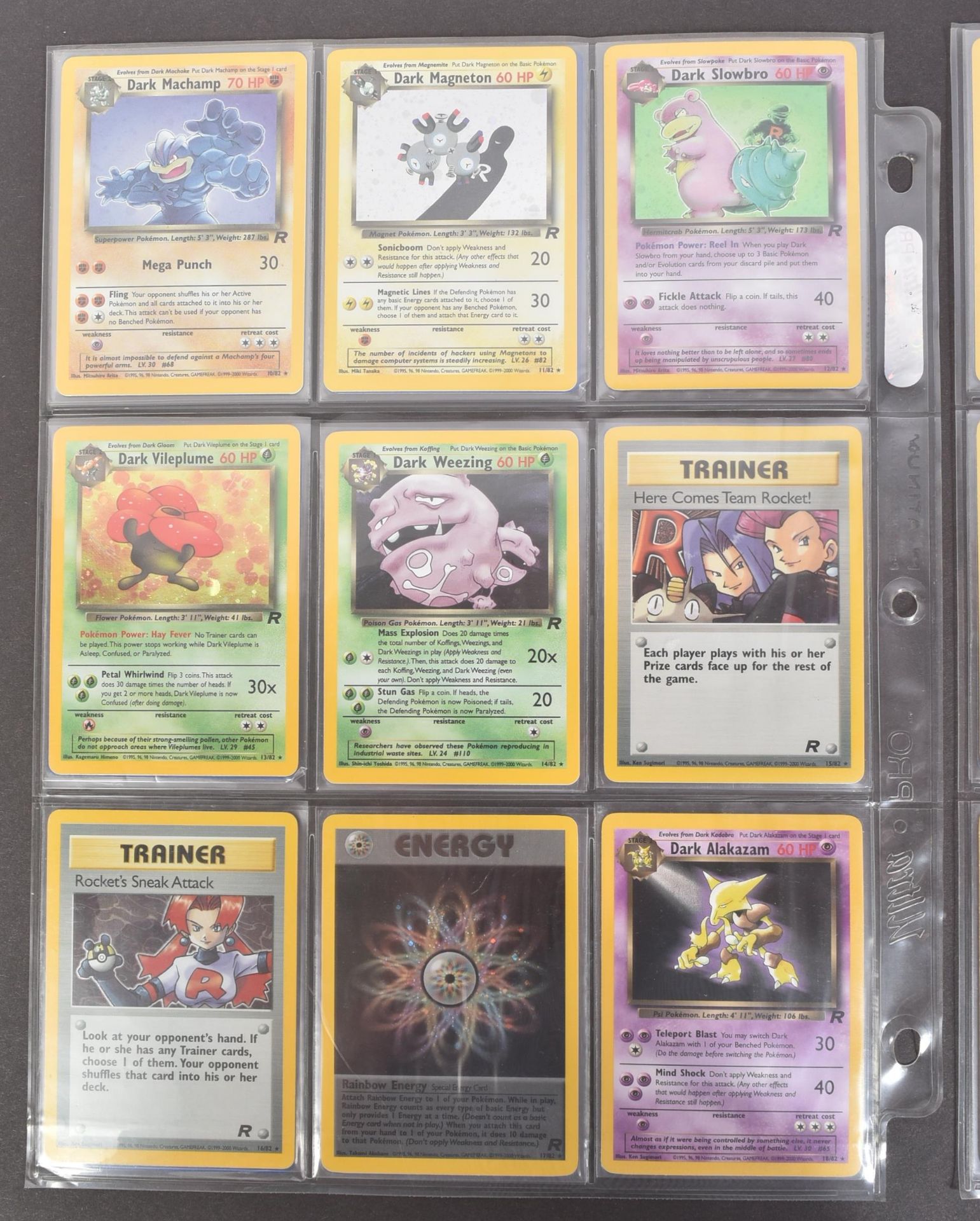 POKEMON TRADING CARD GAME - COMPLETE SET OF POKEMON WIZARDS OF THE COAST TEAM ROCKET SET - Bild 5 aus 14