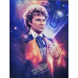 DOCTOR WHO - COLIN BAKER - SIGNED 16X12" COLOUR PHOTO