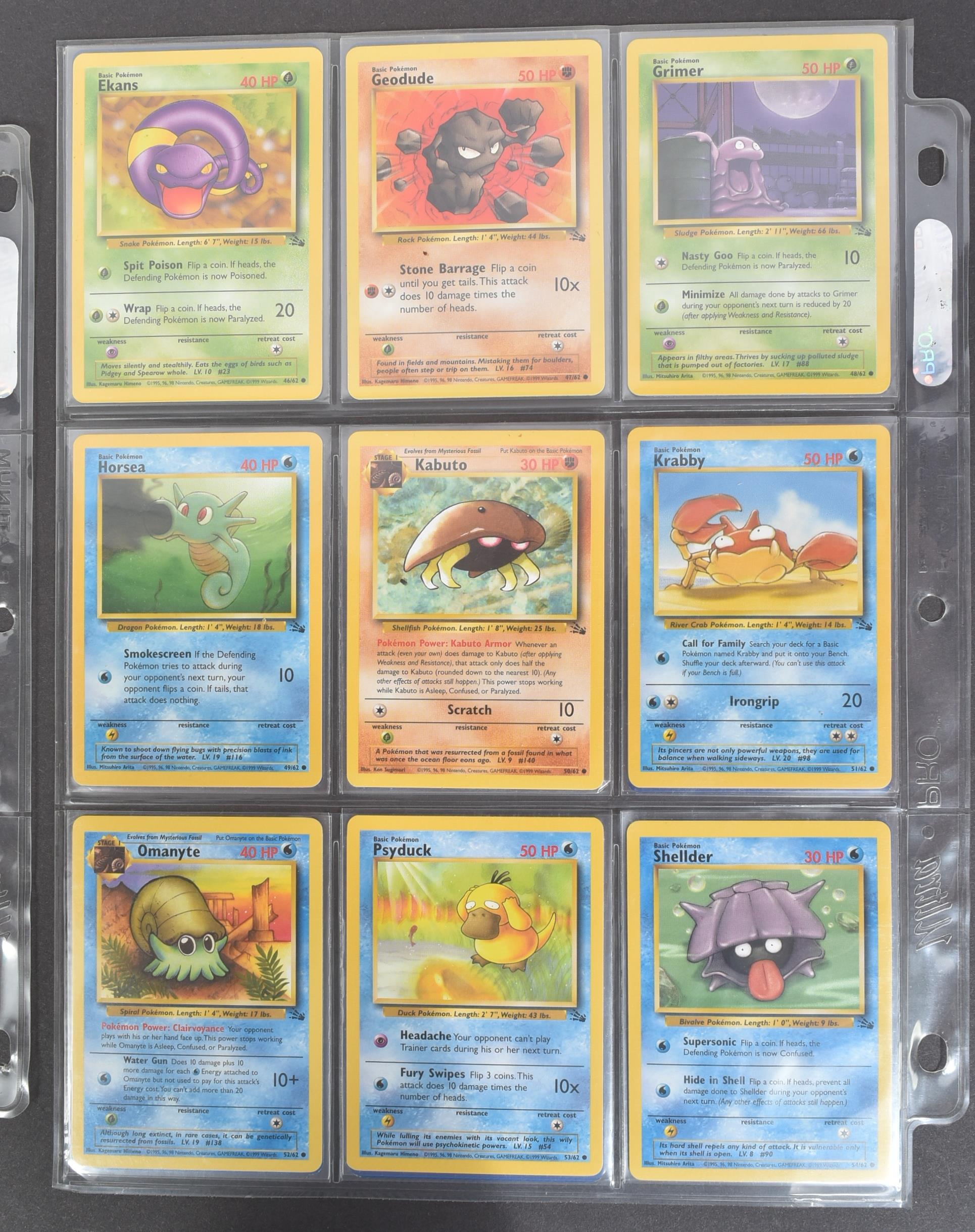 POKEMON TRADING CARD GAME - COMPLETE SET OF POKEMON WIZARDS OF THE COAST FOSSIL SET - Image 11 of 11