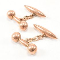 HALLMARKED 9CT ROSE GOLD CUFFLINKS