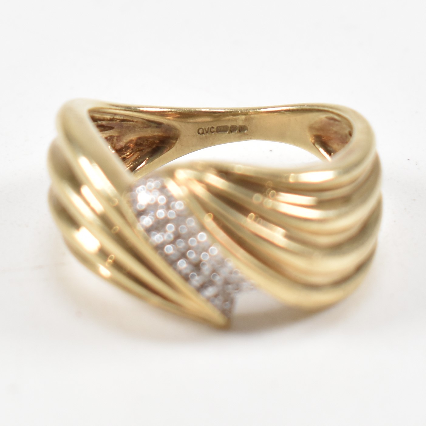 HALLMARKED 9CT GOLD & DIAMOND RING - Image 6 of 6