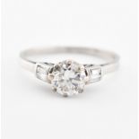 1920S PLATINUM & DIAMOND SOLITAIRE RING