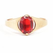 GOLD & RED PASTE SIGNET RING