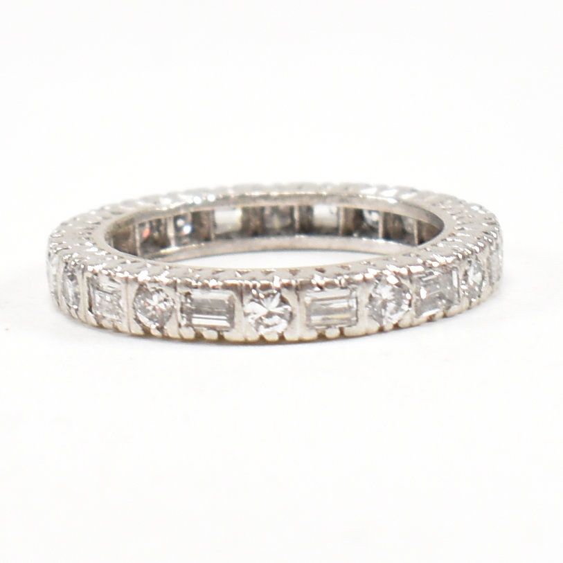 18CT WHITE GOLD & DIAMOND FULL ETERNITY RING - Image 2 of 9