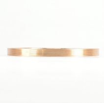 1930S 9CT GOLD ETCHED DESIGN BANGLE ARMLET