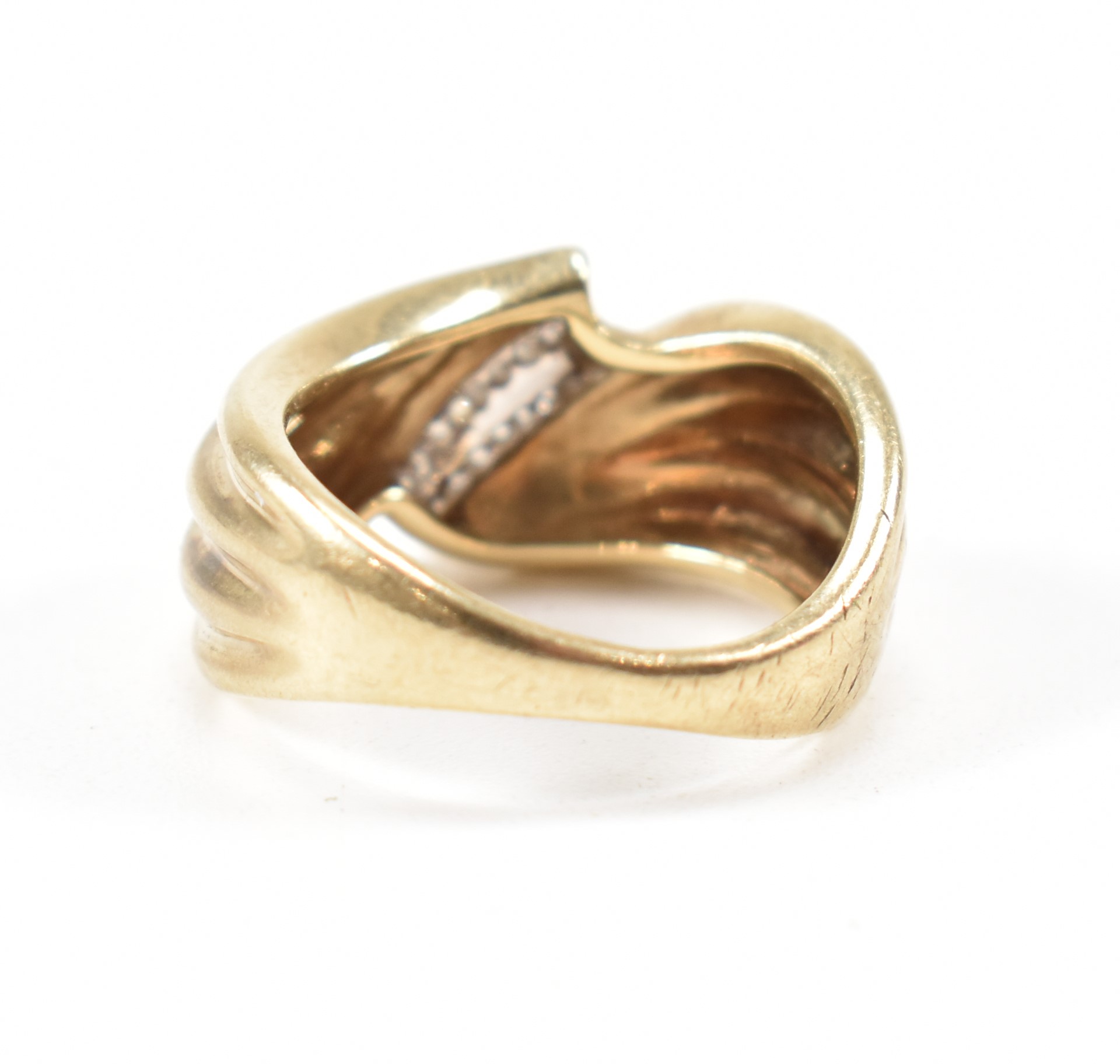 HALLMARKED 9CT GOLD & DIAMOND RING - Image 4 of 6