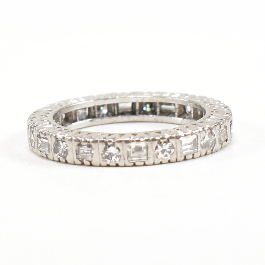 18CT WHITE GOLD & DIAMOND FULL ETERNITY RING - Image 4 of 9