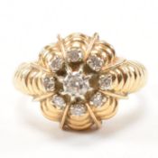 VINTAGE FRENCH DIAMOND CLUSTER RING