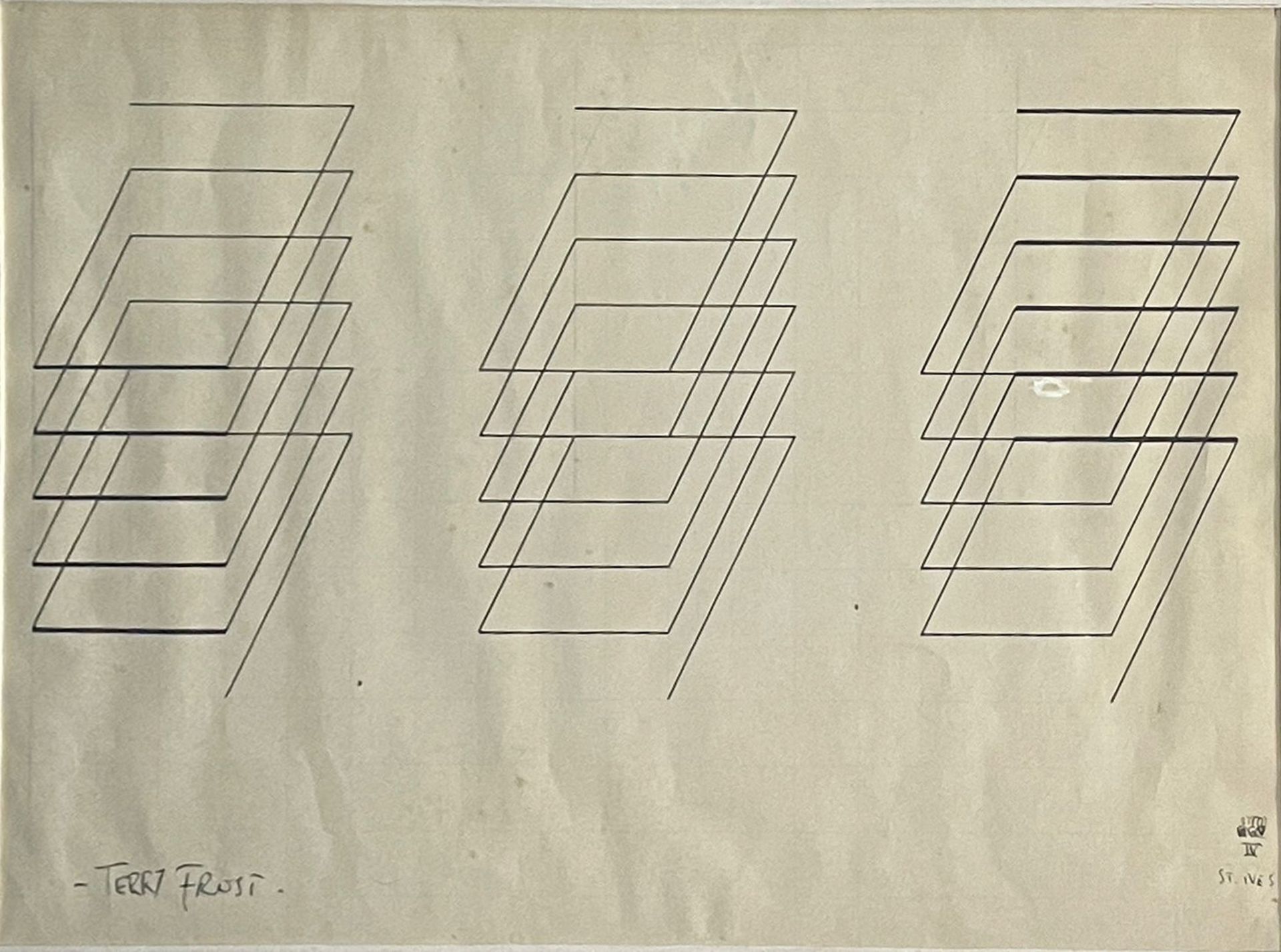 TERRY FROST (1915-2003) - UNTITLED - PEN ON PAPER