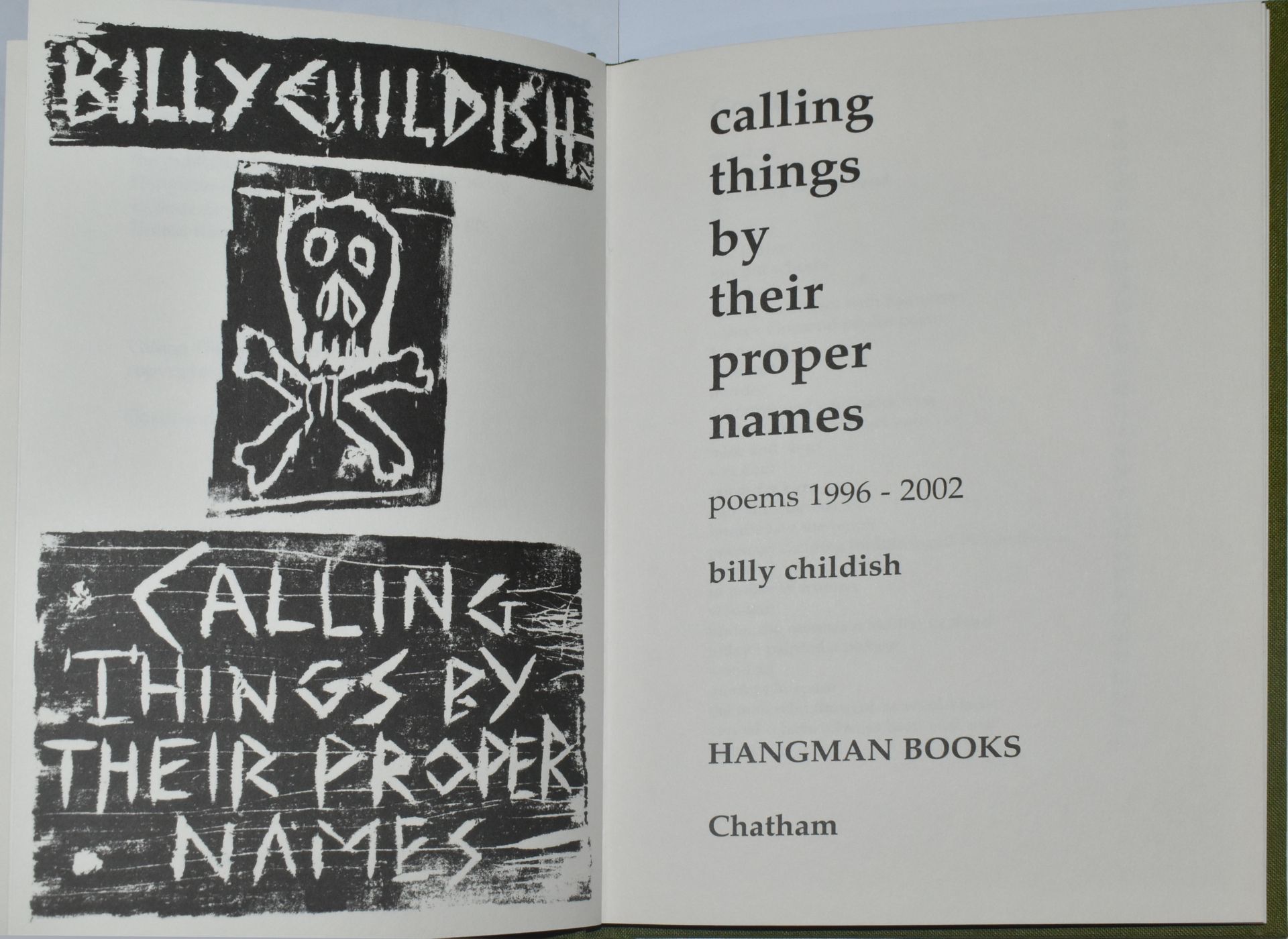 CALLING THINGS BY THEIR PROPER NAMES - BILLY CHILDISH - Image 4 of 6
