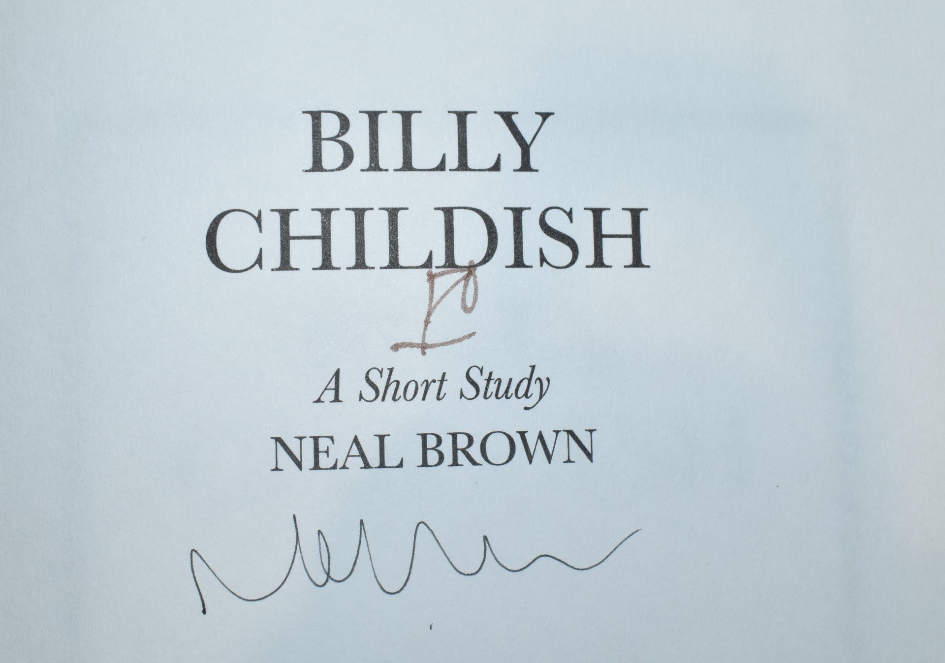BILLY CHILDISH - A SHORT STUDY - SIGNED BY NEAL BROWN - Image 5 of 11