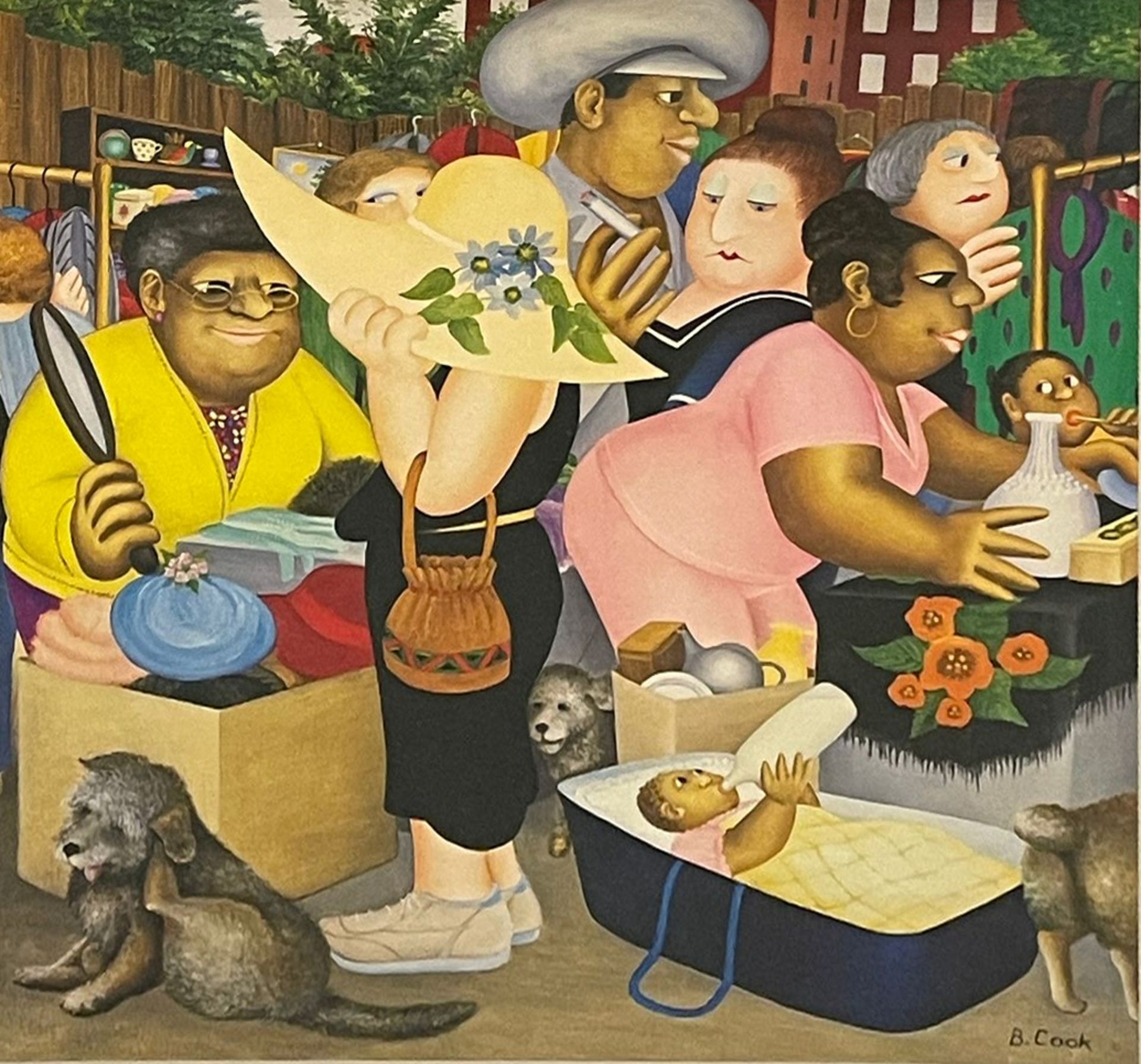 BERYL COOK (1926-2008) - STREET MARKET