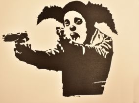 BANKSY - CLOWN GUNS DOWN FOR CLOWN SKATEBOARDS