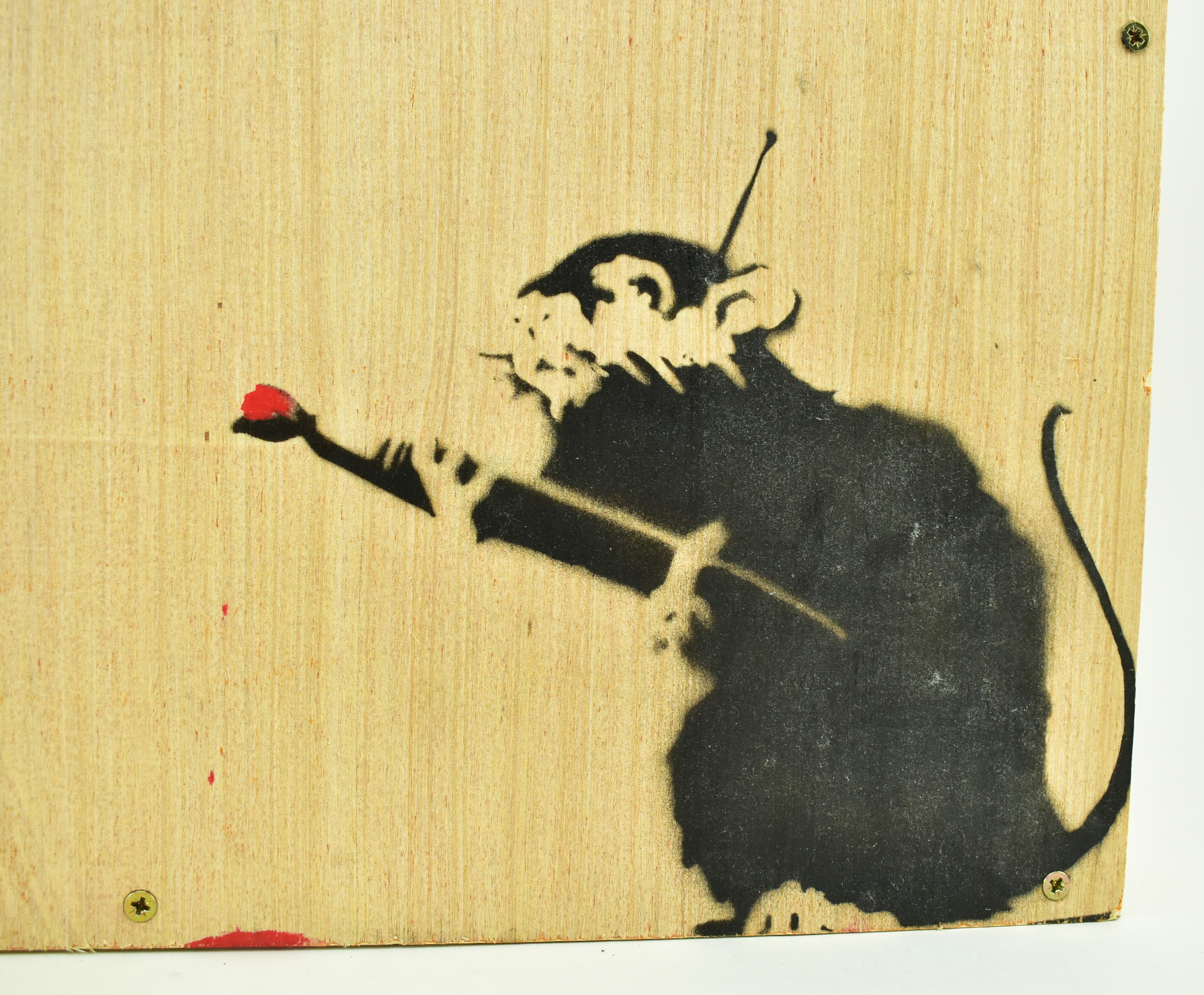 MRS BANKSY (BRITISH) - FLOWER THROWER - LOVE IS IN THE AIR - Image 10 of 11