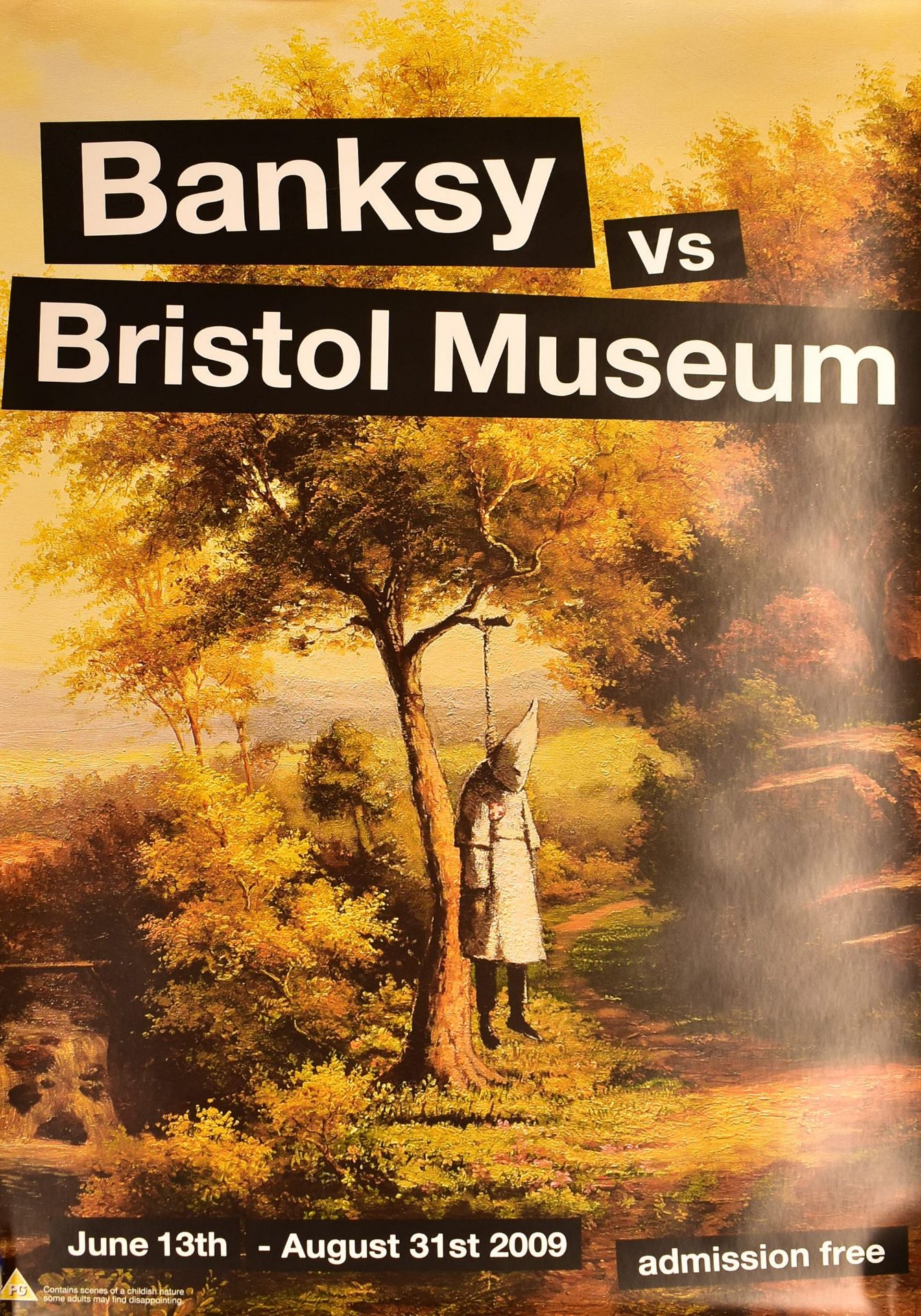 BANKSY - BANKSY VS BRISTOL MUSEUM KLANSMAN EXHIBITION POSTER