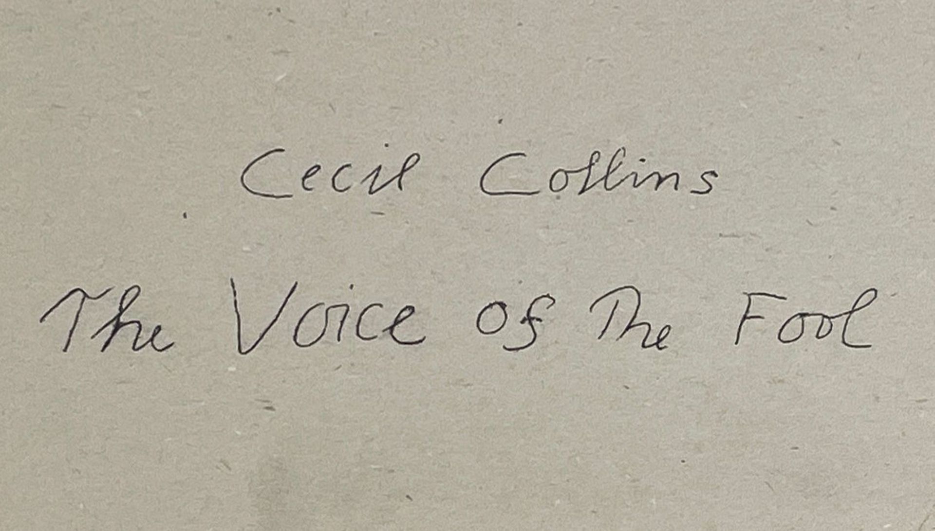 CECIL COLLINS - THE VOICE OF THE FOOL - 1944 - Bild 4 aus 7