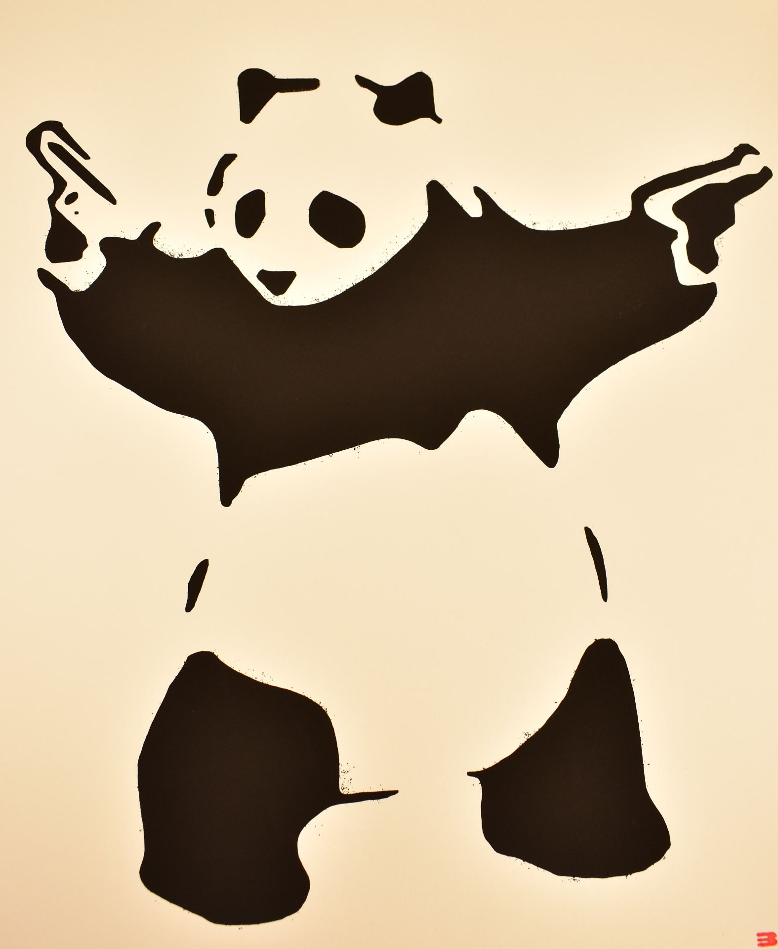 BANKSY WEST COUNTRY PRINCE - PANDA WITH GUNS PRINT - Image 2 of 5