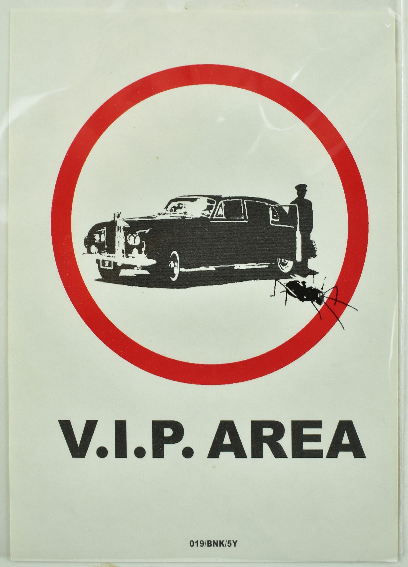 BANKSY - VIP AREA STICKER