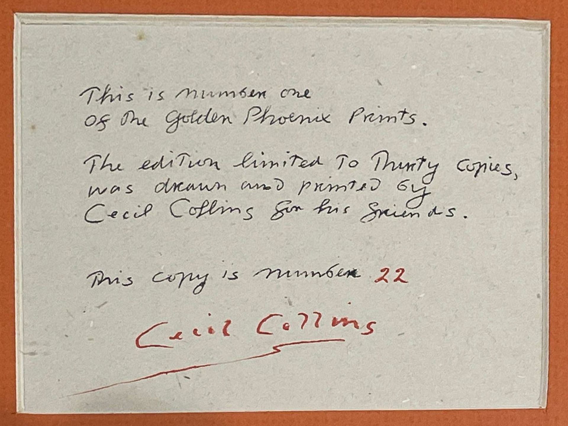CECIL COLLINS - THE VOICE OF THE FOOL - 1944 - Bild 3 aus 7