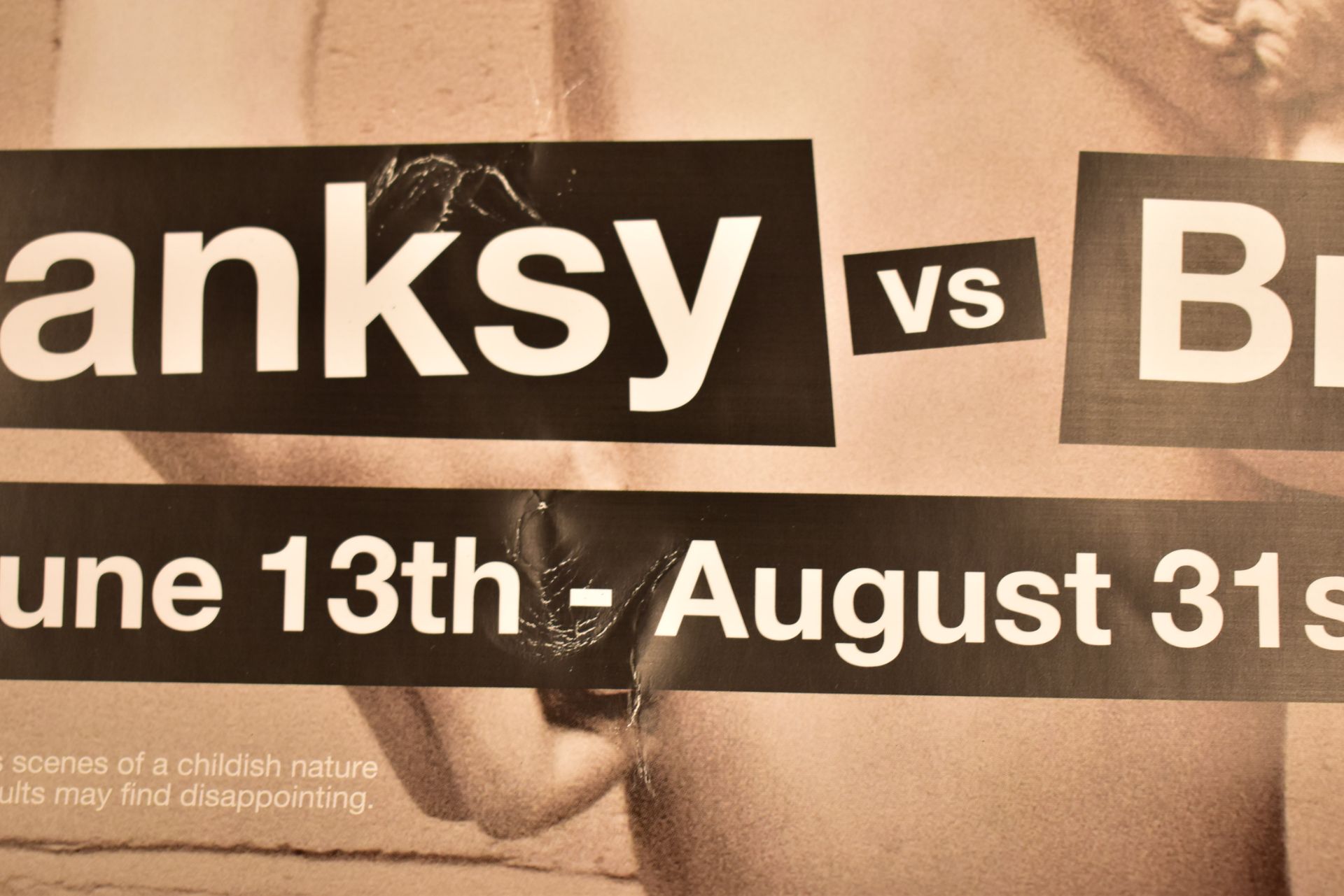 BANKSY - BANKSY VS BRISTOL MUSEUM DAVID EXHIBITION POSTER 2009 - Image 4 of 4