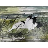 LIN FENGMIAN 林风眠 (1900-1991) - PAIR OF HERONS 双鹭