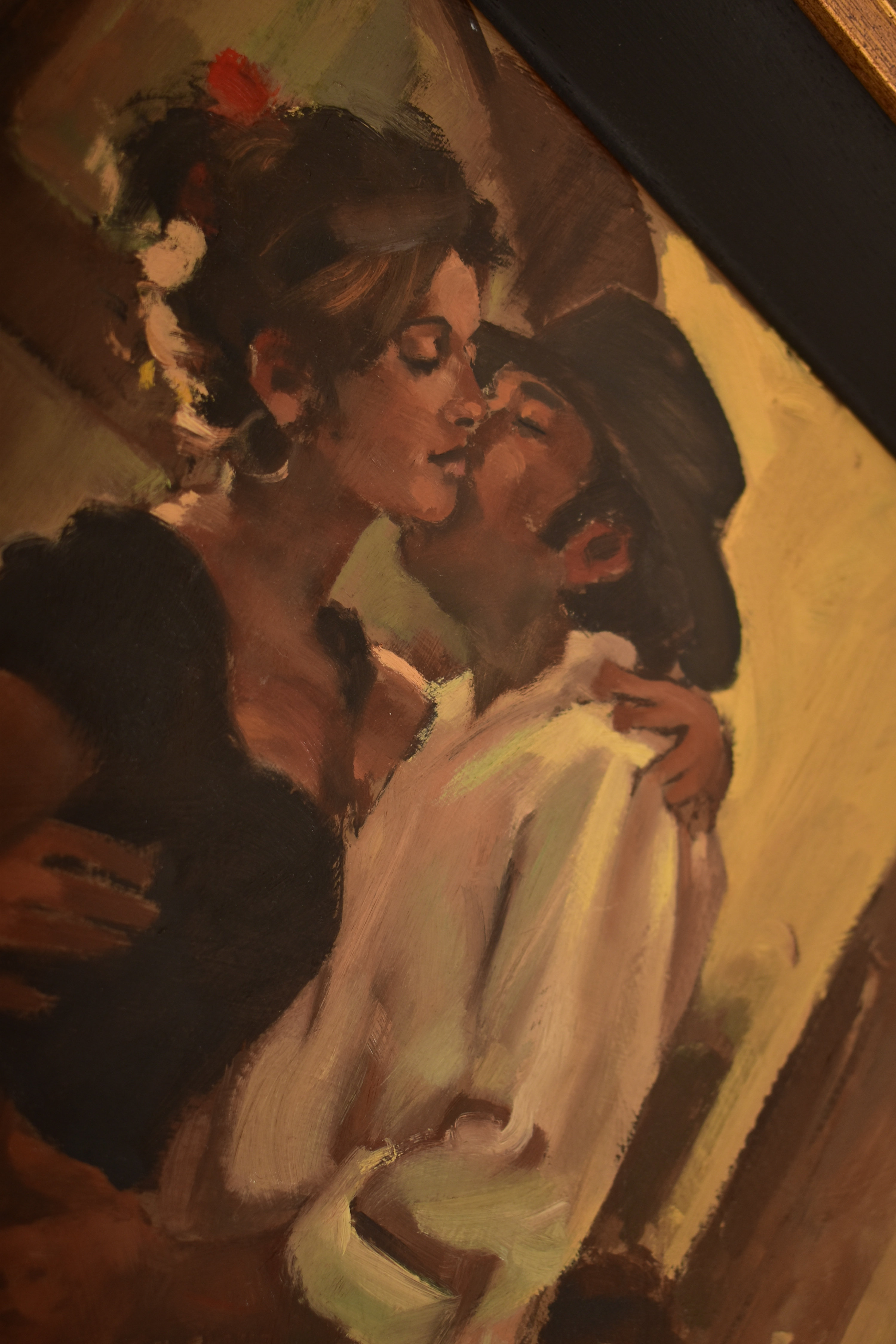 RAYMOND LEECH (B. 1949) - WOULD I LIE TO YOU? - OIL ON BOARD - Image 4 of 5