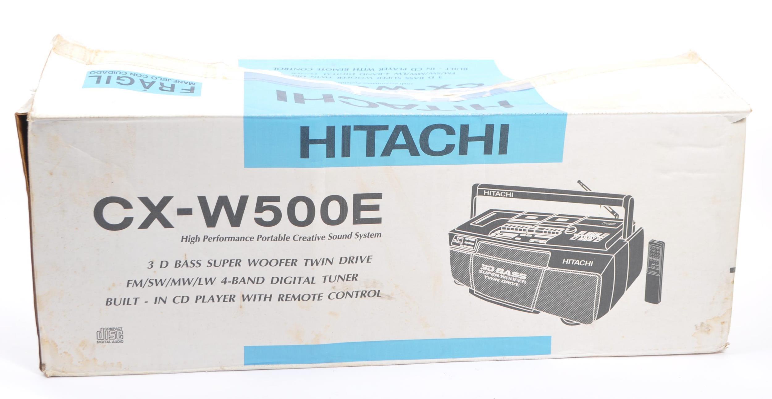 VINTAGE 1980S HITACHI 3D BASS SUPER WOOFER TWIN STEREO - BOXED - Image 6 of 6