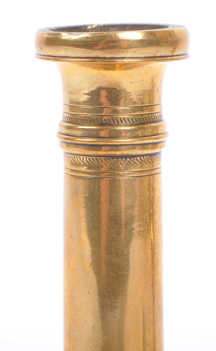 PAIR OF EARLY 20TH CENTURY BRASS ROSE WATER SHAKERS - Image 4 of 5