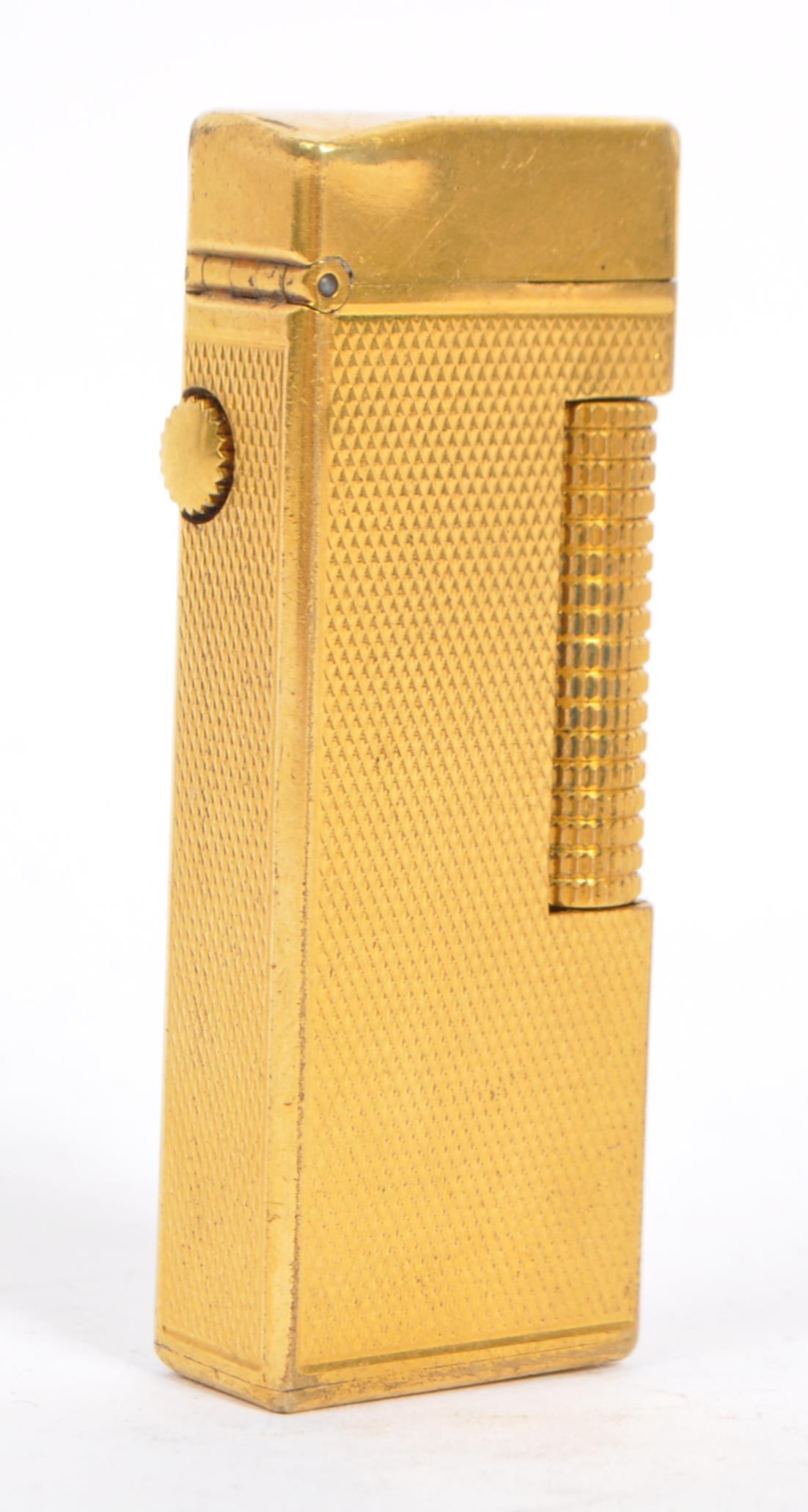 20TH CENTURY DUNHILL GOLD PLATED SWISS CIGARETTE LIGHTER