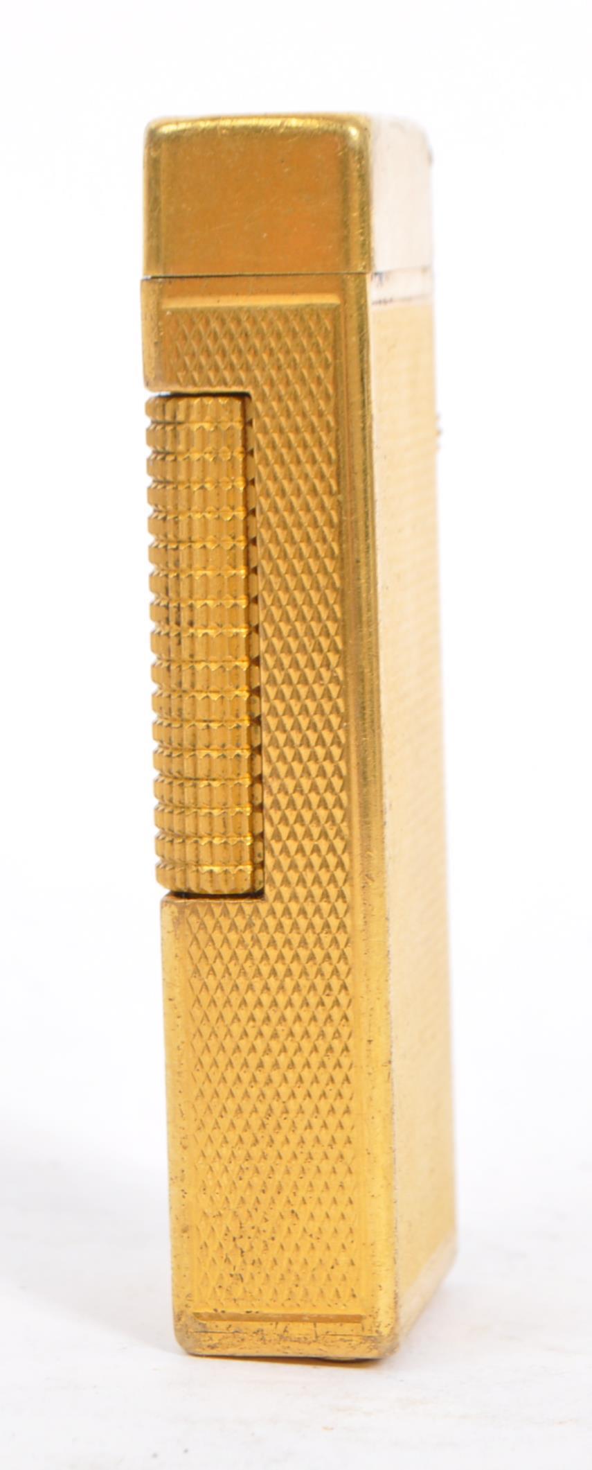 20TH CENTURY DUNHILL GOLD PLATED SWISS CIGARETTE LIGHTER - Image 3 of 5