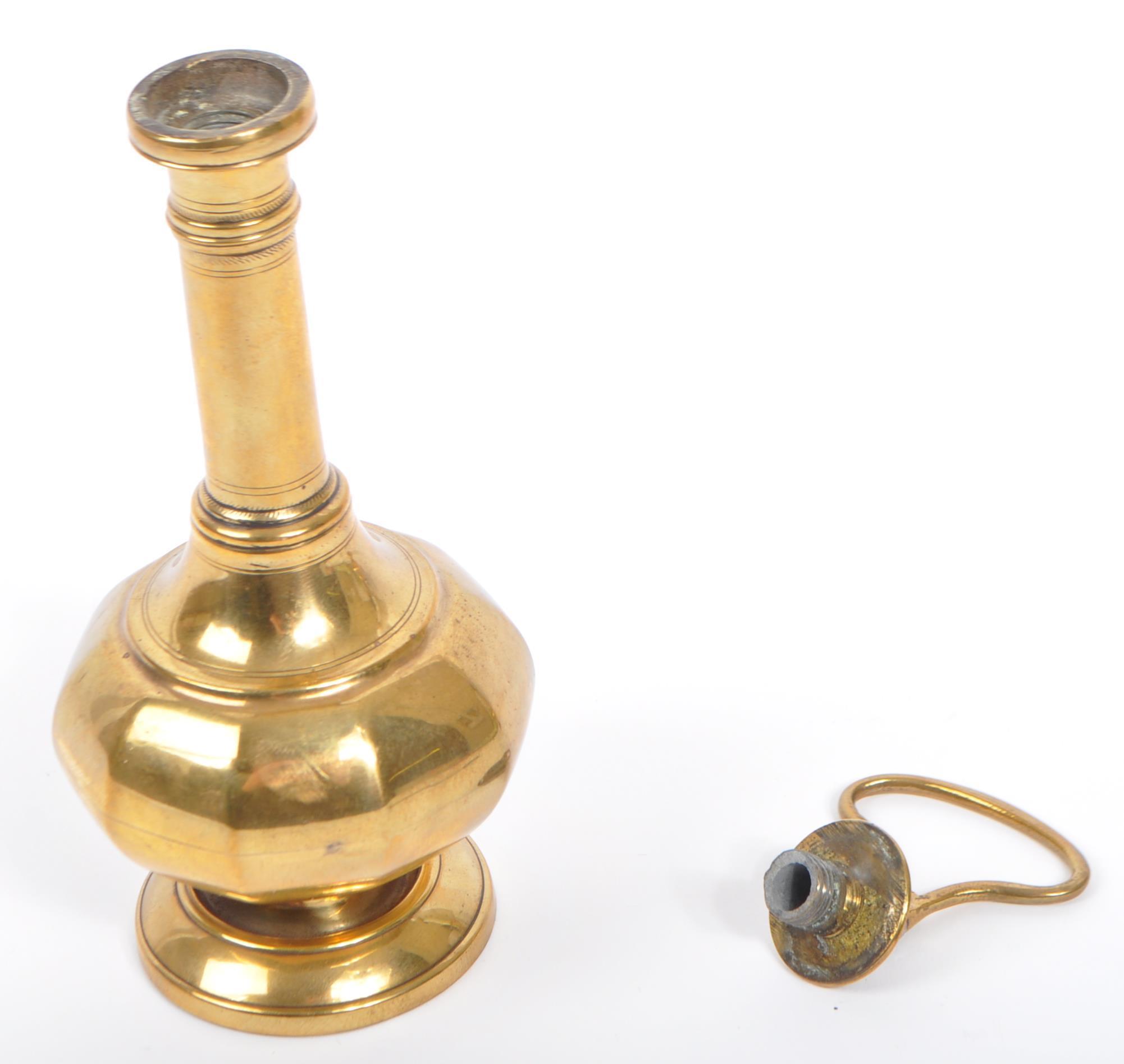 PAIR OF EARLY 20TH CENTURY BRASS ROSE WATER SHAKERS - Image 2 of 5