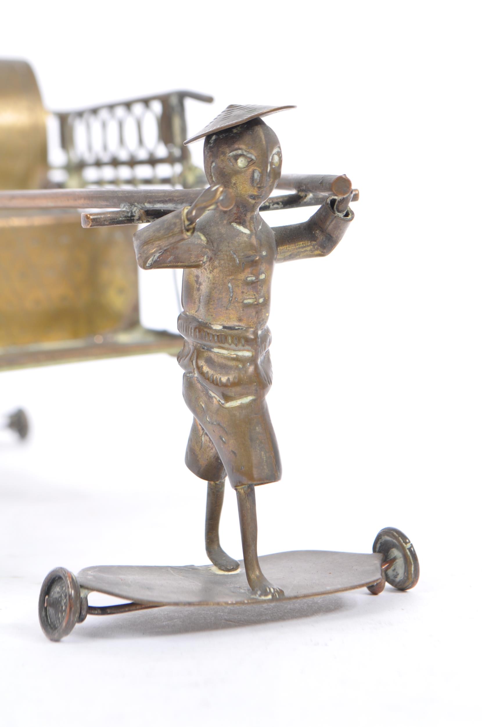 20TH CENTURY 1960S BRONZED METAL CHINESE CRUET STAND - Image 3 of 5