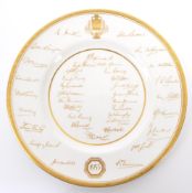 1953 ROYAL WORCESTER COMMEMORATIVE ASHES PLATE
