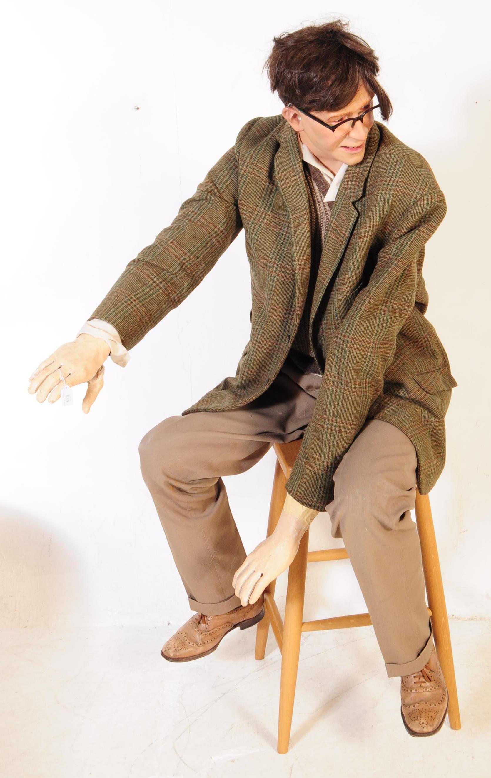 LATE 20TH CENTURY LIFE SIZE SEATED COUNTRY GENT MANNEQUIN - Image 2 of 7