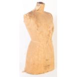 MID 20TH CENTURY CIRCA 1940S DRESS SHOP MANNEQUIN TORSO