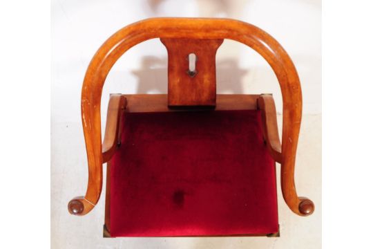 JAMES MONT MING STYLE HORSESHOE BACK ARMCHAIR - Image 3 of 6