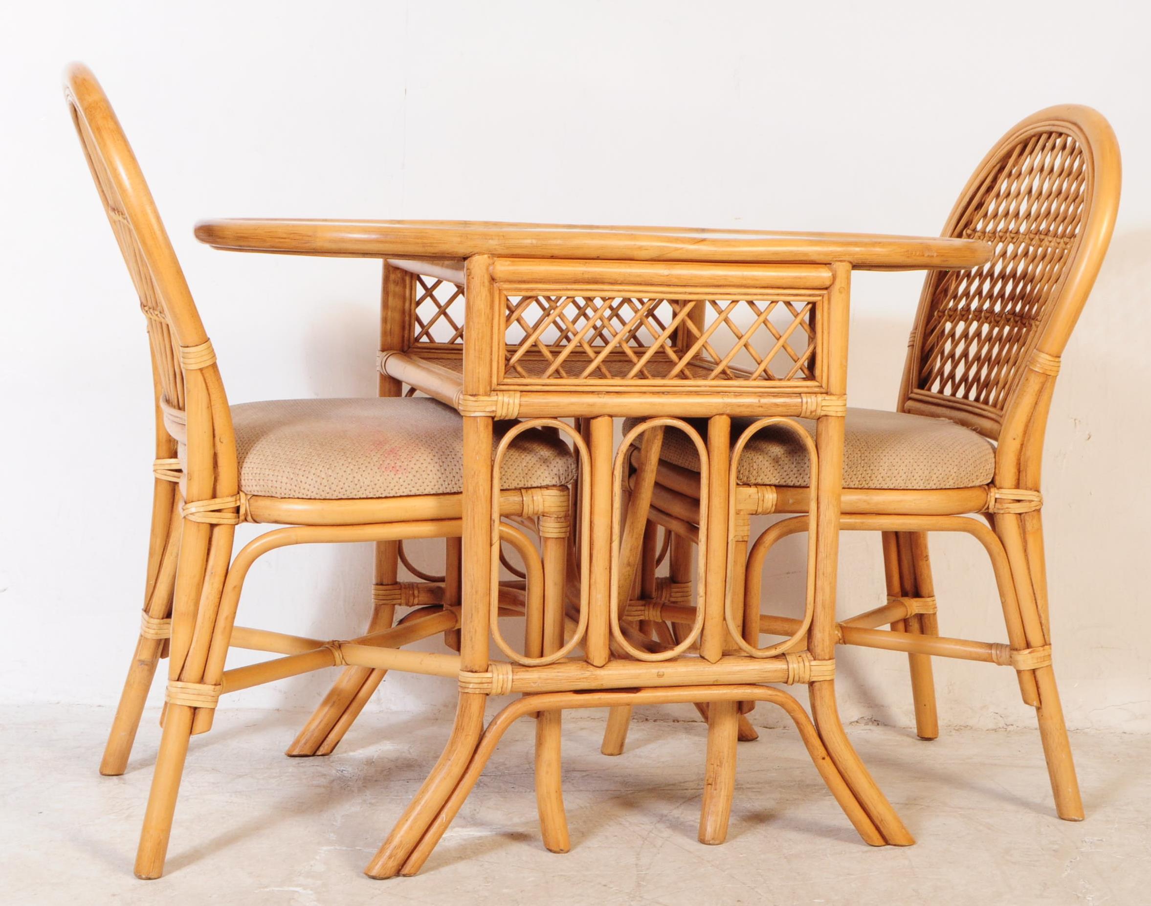 CONTEMPORARY DARO ITALIAN STYLE BAMBOO DINING SUITE