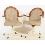 MID CENTURY ;PAIR OF DAYSTROM OFFICE SWIVEL CHAIRS