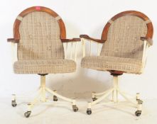 MID CENTURY ;PAIR OF DAYSTROM OFFICE SWIVEL CHAIRS