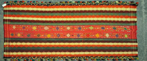 SOUTHWEST PERSIAN JAJIM KILIM RUG