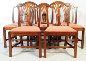 SET OF EIGTH 19TH CENTURY REGENCY REVIVAL MAHOGANY CHAIRS